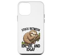 Stuck Between Idk Idc Idgaf Sloth Kawaii Cute Case for iPhone 12 mini