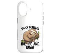 Stuck Between Idk Idc Idgaf Sloth Kawaii Cute Case for iPhone 17