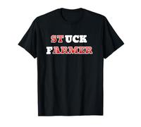 Stuck Farmer Kier Starmer Political Graphic Labour Party T-Shirt - Unisex Adult, Short Sleeve, Black, Size S