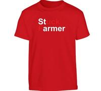 Stuck Farmer Mens T-Shirt A F*ck Starmer Funny Nonsense Labour Unisex Top T-Shirt Red - Large