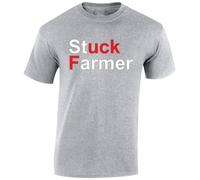 Stuck Farmer Mens T-Shirt A F*ck Starmer Funny Nonsense Labour Unisex Top T-Shirt Sport Grey - XX-Large