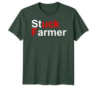 Stuck Farmer T Shirt Labour Starmer Funny Farmers Novelty Farming Gifts Unisex T-Shirts Parody Retro Shirts For Men UK British Humor |Sarcastic Vintage Top For Women #T489 12-13 Years