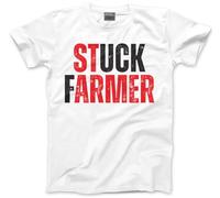 Stuck Farmer T Shirt - Save British Farming Save Our Farms Tee Funny Starmer Mens Unisex T-Shirt