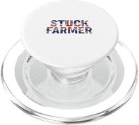 Stuck Farmer Union Jack Flag Funny British Farming Protest PopSockets PopGrip for MagSafe