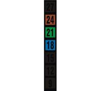 Stuck For Liquid Crystal Thermometer Strips 9°C-27°C - Reversible Colour-Changing Indicators for Nursery, Room, Wine Storage and Promotional Use - Pack of 50
