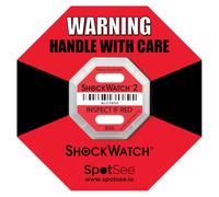 Stuck For - ShockWatch 2 Impact Indicator, Pack of 10, 50G Red, Tamperproof Shock Damage Indicator