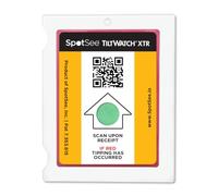 Stuck For - TiltWatch XTR QR Tilt Indicator, Pack of 10 | Tamperproof Tilt and Tip Damage Indicator with QR Code, Green to Red Above 80°, Scan with Any Smartphone Camera