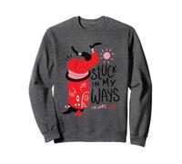 Stuck in My Ways - Surreal Positivity Monster in a Hat Sweatshirt