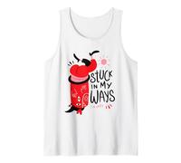 Stuck in My Ways - Surreal Positivity Monster in a Hat Tank Top