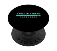 Stuck In Render 99 Percent Purgatory Video Editor PopSockets Adhesive PopGrip