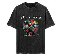 Stuck Mojo Snappin' Necks American Rap Metal Music Band Unisex T-Shirt Cotton Men Summer Fashion Black Tee 3XL