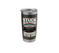 Stuck On The Ground Soaring in The Sim Stainless Steel Insulated Tumbler
