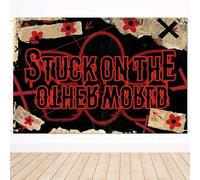 Stuck On The Other World Backdrop, 150x100cm/4.9x3.3ft Spooky Theme Banner Horror Party Background Decorations for Birthday Halloween Supplies Accessories Bedroom Wall Art Room Poster Decor Stuff