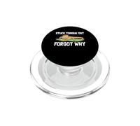 Stuck Tongue Out Forgot Why Funny Bearded Dragon Mom PopSockets PopGrip for MagSafe