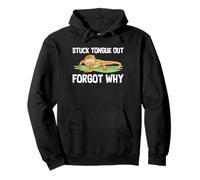 Stuck Tongue Out Forgot Why Funny Bearded Dragon Mom Pullover Hoodie