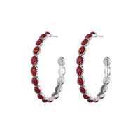 Stud beaded Hoop For Women Round Boho Vintage Earrings