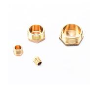 Stud Bolts, Brass External Hex Head BSP Male Thread Pipe End Cap Fitting 1/8" to 1"(1")