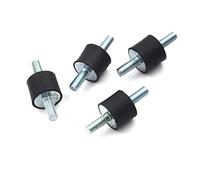 Stud Bushing 4pcs M4 M5 M6 M8 Vibration Rubber Mounts, Shock Damper Car Air Compressors Pump Tools for Racing Drone Threaded Isolator(A4)