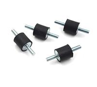 Stud Bushing 4pcs M4 M5 M6 M8 Vibration Rubber Mounts, Shock Damper Car Air Compressors Pump Tools for Racing Drone Threaded Isolator(A3)