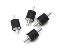 Stud Bushing 4pcs M4 M5 M6 M8 Vibration Rubber Mounts, Shock Damper Car Air Compressors Pump Tools for Racing Drone Threaded Isolator(A1)
