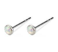 Stud Earring Faux Opal Made With 925 Silver by JOE COOL
