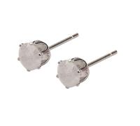 Stud Earring Pastel Claw Setting Made With Crystal Glass & Copper by JOE COOL