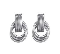 Stud Earrings - 2 Pcs Fashion Drop Hanging Heavy Duty - Thick Statement Drop Dangle Earrings - For Wedding, Birthday, Prom, Holiday, Party, Statement, Holiday, Festival, se beskrivning, Reference