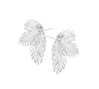 Stud Earrings - Carved Plant Dangle Earrings Hoop Earrings, Exaggerated Earrings For Women And Girls Brides Bridesmaids Wedding