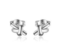 Stud Earrings for Women Elegant, Silver Earrings Women Simple Rope Knot for Sister Birthday Jewelry Upgrade