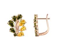 Stud Earrings for Women, Gold Earring Studs for Women Cubic Zirconia Teardrop 20X16mm for Sister Anniversary Jewelry Modern