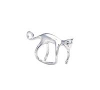 Stud Earrings for Women No Ear Pagits Cat Earrings Lying On The Ear Cat Decoration Gift Accessories Flame Dangle (B, One Size)