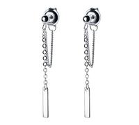 Stud Earrings Linked Stick Chain Jewelry for Daughter Birthday Gift Fine Jewelry
