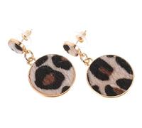Stud Earrings Vintage Leopard Pattern 2pcs Set Alloy | Geometric Drop Style, Stylish Ethnic Look, for Women and Girls, Office Dates and Everyday Wear