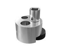 Stud Extractor Tool for Removing Broken Bolts and Nuts, 6 mm to 19 mm Bolt Extractor with Knurled Roller Grip, Silver, 70x55mm