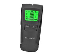 Stud Finder Wall Detector 5 in 1 Electronic Wall Scanner Center Finding Sensor with LCD Display and Sound Warning for Wood Metal Studs Joists Metal Pipes and Live AC Wire (Black)