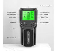Stud Finder Wall Scanner 5 in 1 Electronic Stud Detector with HD LCD Display, Accurate Sensor for Wood AC Wire and Metal Detection, Professional Beam Joist and Pipe Locator for (Black)