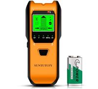 Stud Finder Wall Scanner - 5 in 1 Electronic Stud Detector with Upgraded Smart Sensor, Audio Alarm and HD LCD Display for the Center and Edge of Wood, AC Wire, Metal and Studs Detection (Amber)