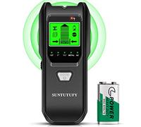 Stud Finder Wall Scanner - 5 in 1 Electronic Stud Detector with Upgraded Smart Sensor, Audio Alarm and HD LCD Display for the Center and Edge of Wood, AC Wire, Metal and Studs Detection(Black)