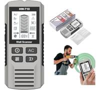 Stud Finder Wall Scanner - 5-in-1 Electronic Wall Detector for Walls Metal, Cables Finder - Multi-Depth Wood Scanner Handheld Stud Detector Magnetic Metal Identification - Includes 9V Battery