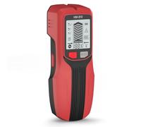 Stud Finder Wall Scanner, 6 in 1 Multifunctional Handheld Wall Detector with LCD Display & Audio Alarm - Detector for Wood, Metal, AC Wire, Cable & Joist (Red)
