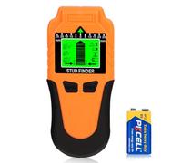 Stud Finder Wall Scanner 6 in 1 - Upgraded Stud Detector with LCD Display & Audio Alarm, Accurate Wall Sensor for Wood, Metal, AC Live Wire, Joist, Pipe & Cable Detection