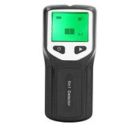 Stud Finder Wall Scanner and 5 in 1 Wall Detector Sensor for Wood Metal AC Wire and Joists - Electronic Hand Held Scanning Tool with Backlit LCD Display and Audible Signal Alert (Silver)