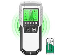 Stud Finder Wall Scanner Detector - 5 in 1 Electronic Wall Wood Metal Stud Locator Edge Center Sensor Beam for Live AC Wire Pipe Metal Lumber Joist Drywall Framing Detection (Bright Silver)