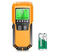 Stud Finder Wall Scanner Detector - 5 in 1 Electronic Wall Wood Metal Stud Locator Edge Center Sensor Beam for Live AC Wire Pipe Metal Lumber Joist Drywall Framing Detection（Yellow）