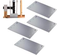 Stud Guard Protection Plate - Galvanized Safety Shield Logic, 12.7x20.32cm Multi-Point Self-Anchoring Fixation System, Critical Utility Line Resistance Architecture, Opaque Rigid High-Tension S