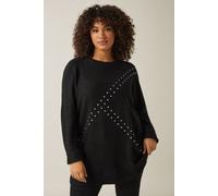 Stud Longline Jumper Evans Black 22-24