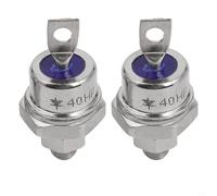 Stud Mount Diode, Pack of 2 40A 1200V Positive Cathode Negative Anode Rectifier Metal Industry Bridge Rectifier Power Diode(40HF120+40HFR120)