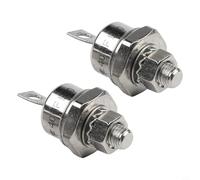 Stud Mount Diode, Pack of 2 40A 1200V Positive Cathode Negative Anode Rectifier Metal Industry Bridge Rectifier Power Diode(40HF120)