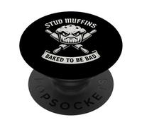 Stud Muffins Angry Muffin Baker Funny Chef PopSockets Adhesive PopGrip