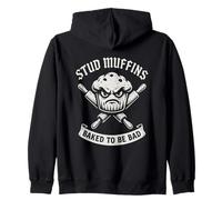 Stud Muffins Angry Muffin Baker Funny Chef Zip Hoodie